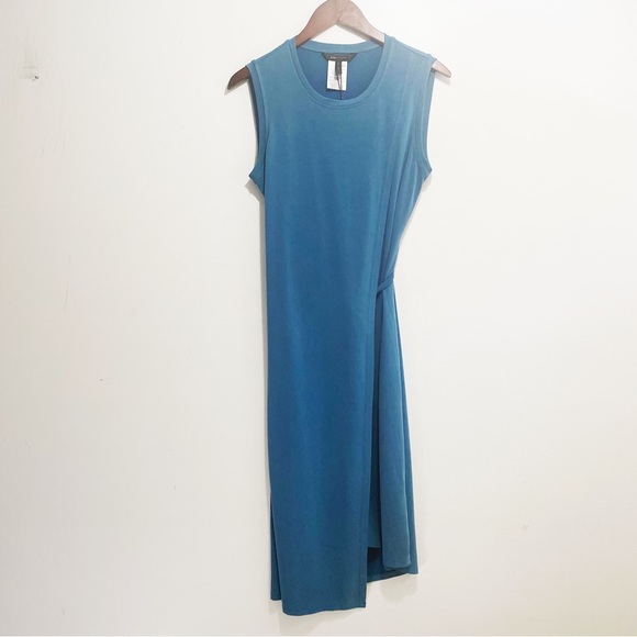 NWT BCBGMaxazria Arissa Moroccan Blue Wrap Dress M - Picture 2 of 9